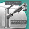 Vòi Lavabo Nóng Lạnh Đầu Dây Rút Thân Tròn Navier NV-632T