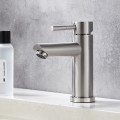 Vòi lavabo nóng lạnh điếu tròn inox304 Navier NV-720 (20cm)