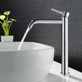 Vòi Lavabo Nóng Lạnh Inox 30cm Màu Crom Navier NV-5053-CR30