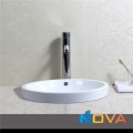 Chậu lavabo dương bàn sứ trắng Navier NV-402