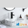 Chậu lavabo đặt bàn hoa văn vết nhớt vuông cao cấp Navier NV-417