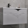 Bộ Tủ Chậu Lavabo PVC Kèm Tủ Gương Navier NV-1811