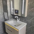 Tủ Chậu Lavabo Nhựa PVC Màu Be Cao Cấp Navier NV-568