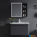 Bộ Tủ Chậu Lavabo Nhôm Màu Xám Navier Cao Cấp NV-584X60