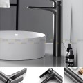 Vòi Lavabo Nóng Lạnh Đồng Thau 30cm Màu Xám Navier NV-2101AX-X30