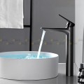 Vòi Lavabo Nóng Lạnh Đồng Thau 30cm Màu Xám Navier NV-2101AX-X30