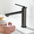 Vòi Lavabo Nóng Lạnh Inox 20cm Màu Xám Navier NV-751-X20