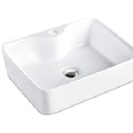 Chậu lavabo vuông chính vòi đặt bàn Navier NV-403