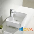 Chậu lavabo vuông chính vòi đặt bàn Navier NV-403