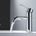 Vòi Lavabo Nóng Lạnh Inox 20cm Màu Crom Navier NV-5053-CR20