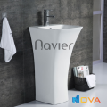 Chậu Lavabo Đứng Đặt Sàn Trắng Navier NV-347