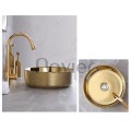 Chậu Lavabo Đặt Bàn Nghệ Thuật Mạ Vàng Navier NV-351