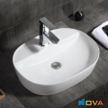 Chậu Lavabo Đặt Bàn Sứ Trắng Cao Cấp Navier NV-324