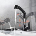 Vòi Lavabo Nóng Lạnh Đầu Dây Rút Thân Xoay 360 Sơn Tĩnh Điện Navier NV-638D