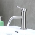 Vòi Lavabo Nóng Lạnh Inox 20cm Màu Inox Mờ Navier NV-5053-20