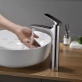 Vòi Lavabo Nóng Lạnh Inox 30cm Navier NV-2110-CR30