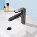 Vòi Lavabo Nóng Lạnh Đồng Thau 20cm Màu Xám Navier NV-2101AX-X20