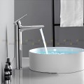 Vòi Lavabo Nóng Lạnh Đồng Thau 30cm Màu Crom Navier NV-2101AX-CR30