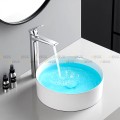 Vòi Lavabo Nóng Lạnh Đồng Thau 30cm Màu Crom Navier NV-2101AX-CR30