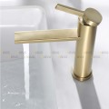 Vòi Lavabo Nóng Lạnh Inox 20cm Màu Vàng Navier NV-5047V