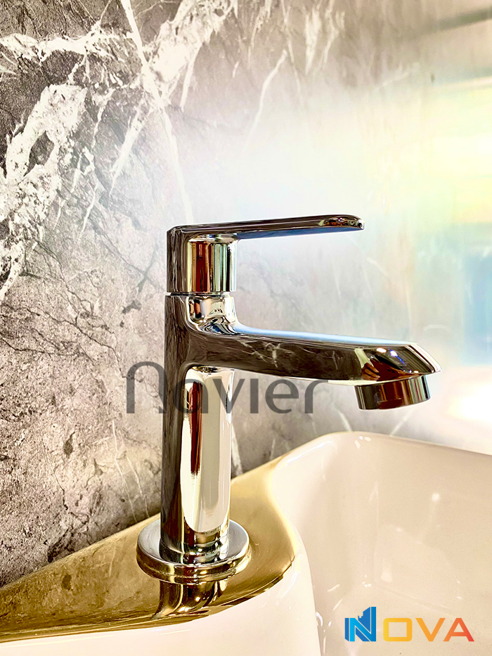 Vòi lavabo lạnh inox304 thẳng  Navier